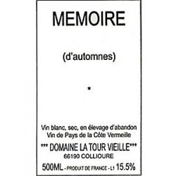 La Tour Vieille '' Mémoire d'Automnes '' 50cl